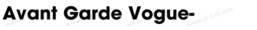 Avant Garde Vogue字体转换